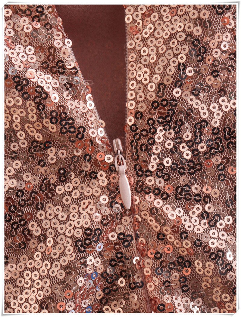 Golden Sequined Women Dress