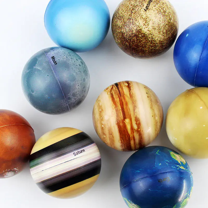 Eight Planets Bouncy Ball Stress Relief Toy for Kids