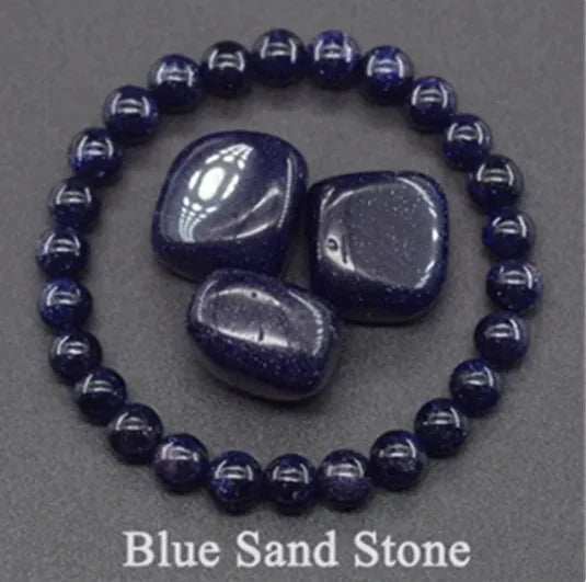 Natural Stone Beaded Elastic Bracelet