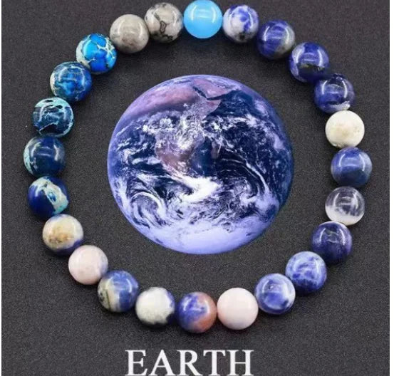 Fashion Jewelry Eight Planets Natural Stone Bracelet