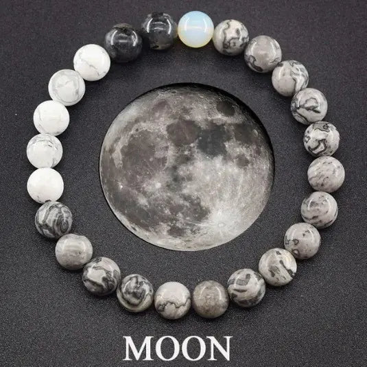 Fashion Jewelry Eight Planets Natural Stone Bracelet