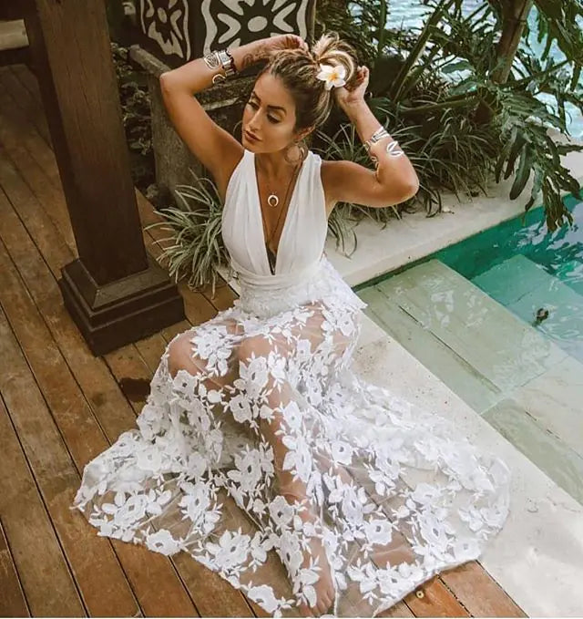 Long Lace Dress