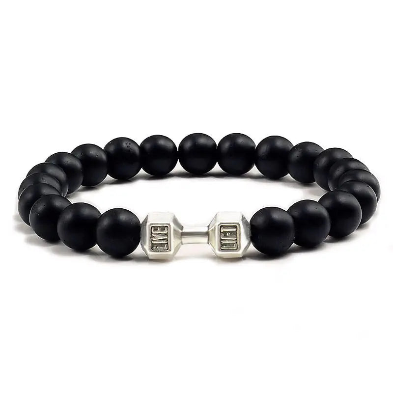 Natural Volcanic Stone Beads Bracelet for Aromatherapy