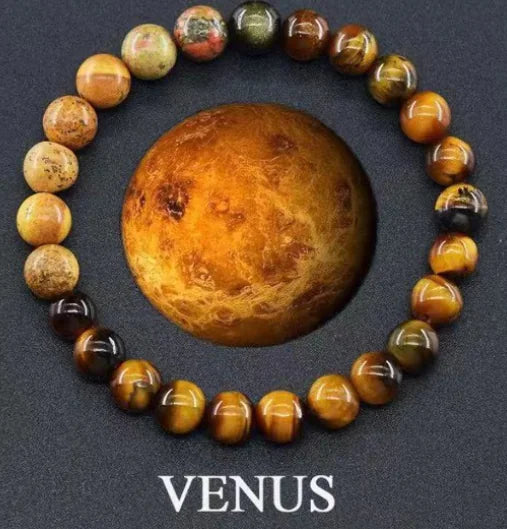 Fashion Jewelry Eight Planets Natural Stone Bracelet