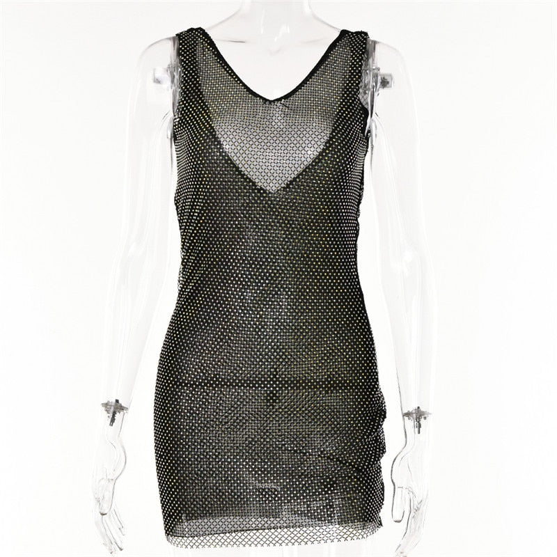 Glitter Diamond Shiny Women Dress