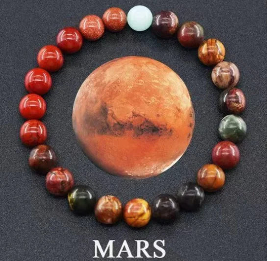 Fashion Jewelry Eight Planets Natural Stone Bracelet
