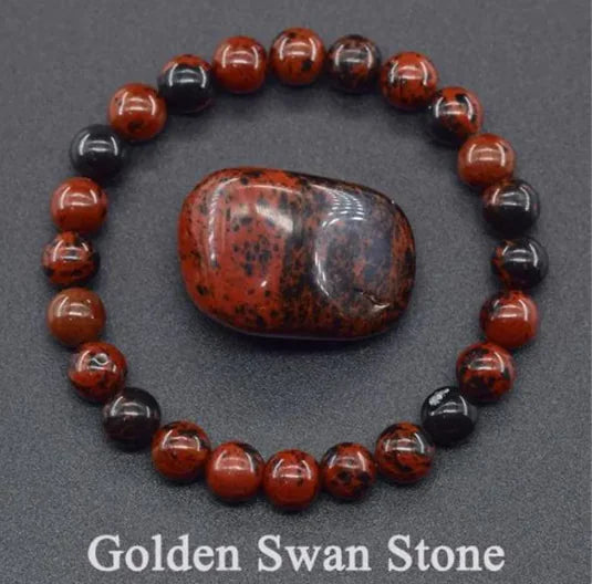 Natural Stone Beaded Elastic Bracelet