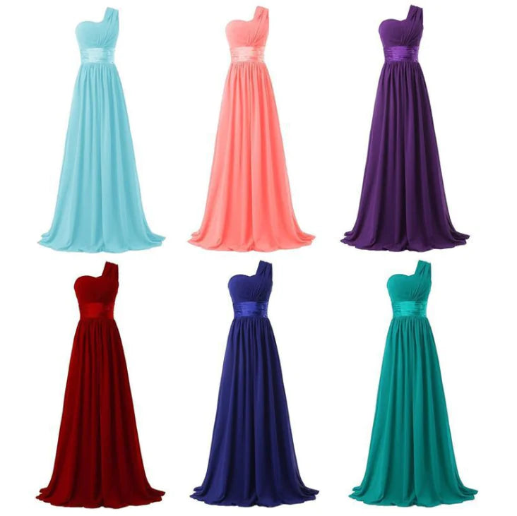 Long Multicolor Evening Dress