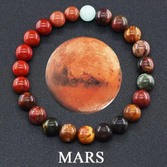 Fashion Jewelry Eight Planets Natural Stone Bracelet