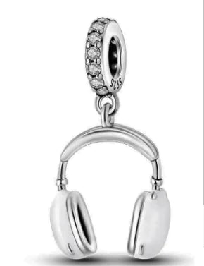 Earphone Charm Bead for Bracelet (One Piece)