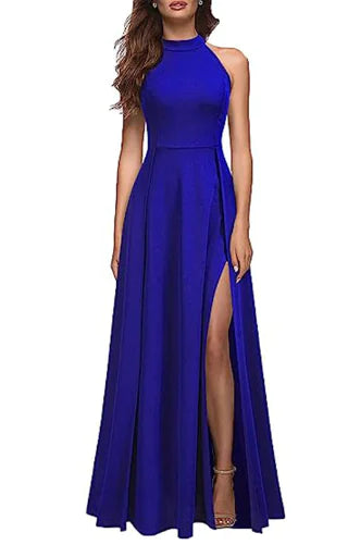 Halter Evening Dress for Women's Fashion