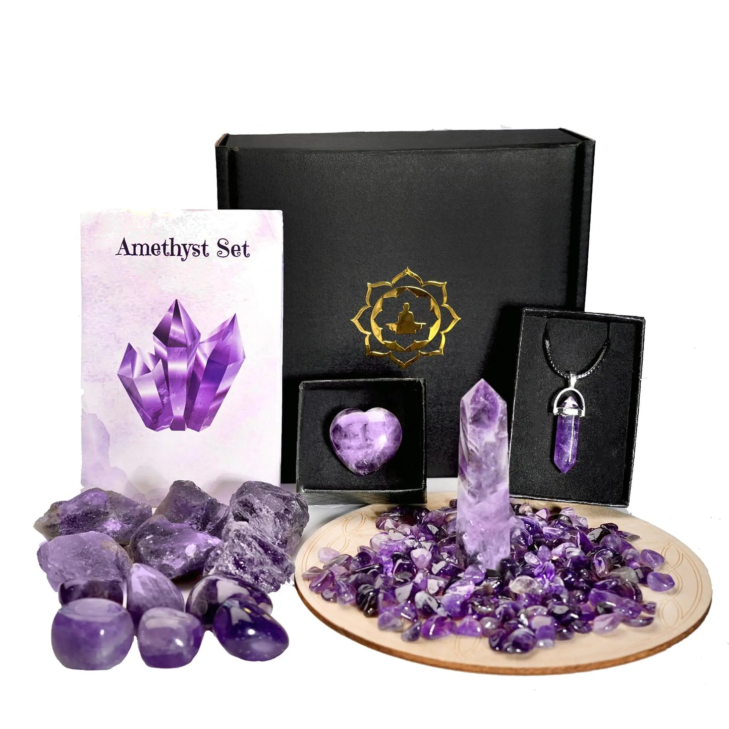 Amethyst Healing Crystal Set