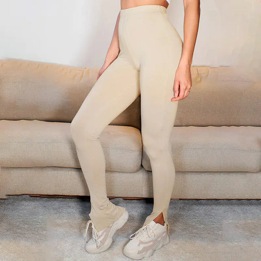 Women's Thin Tall Waist Running Fitness Trousers