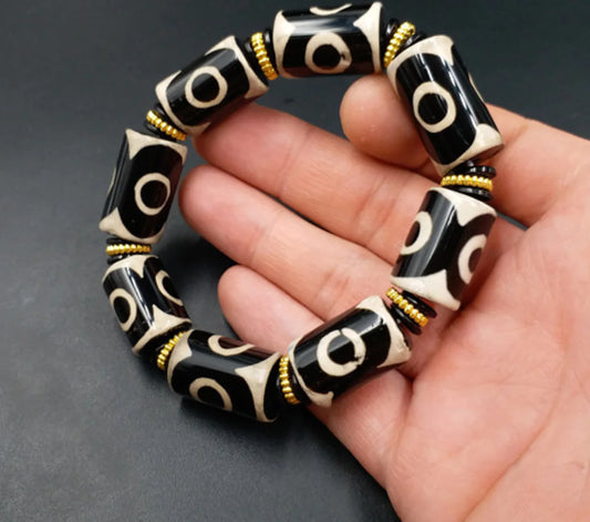 Natural Jade Agate Bead Bracelet Collection