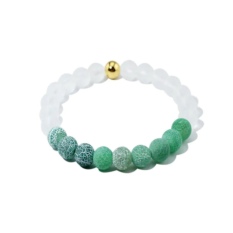 Natural Stone Agate Bead Bracelet for Women