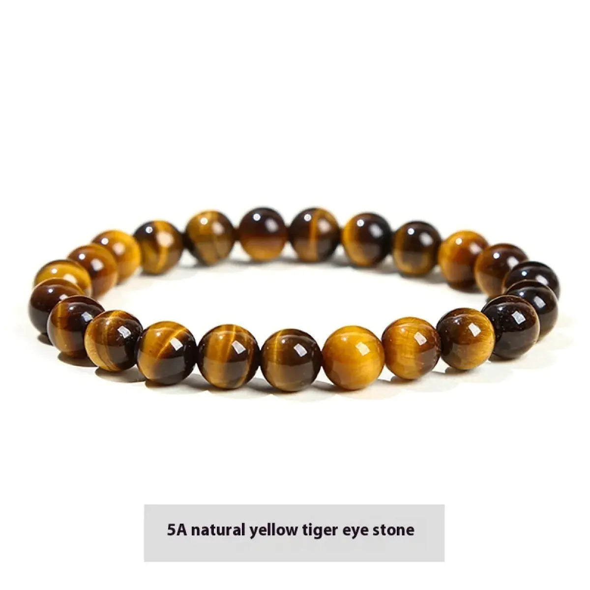 Natural Crystal Agate Tiger Eye Bracelet