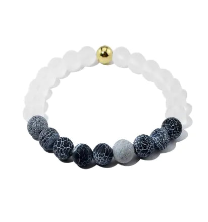 Natural Stone Agate Bead Bracelet for Women