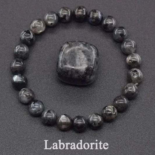 Natural Stone Beaded Elastic Bracelet