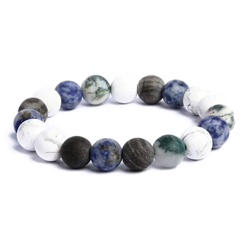 Stone Solar System Bracelet with Eight Planets