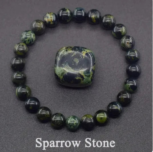 Natural Stone Beaded Elastic Bracelet