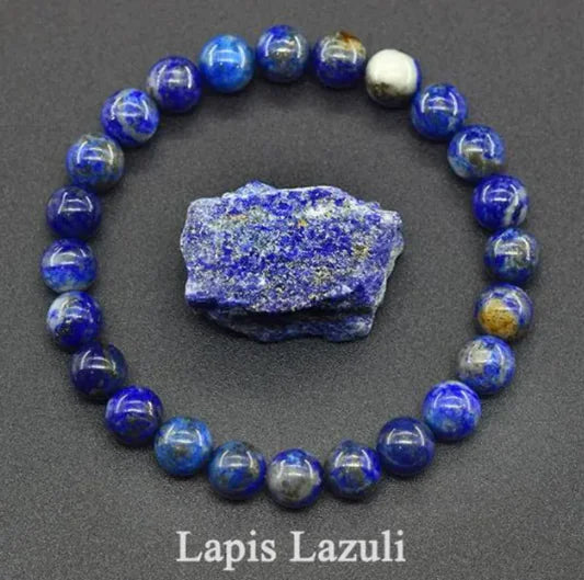 Natural Stone Beaded Elastic Bracelet