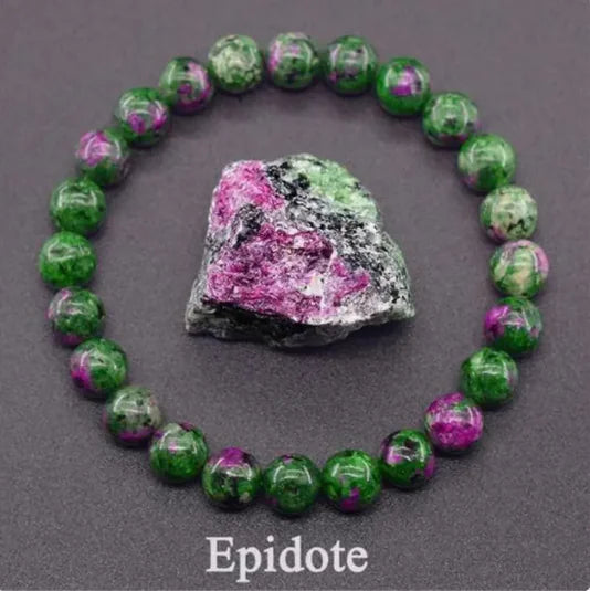 Natural Stone Beaded Elastic Bracelet