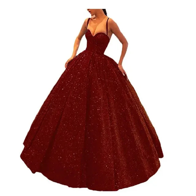 Backless Halter Dress with Shiny Pleated Skirt